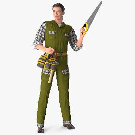 Carpenter Standing Pose 3D